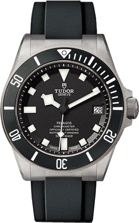 Tudor Tool Watches Mens Black Self winding Automatic Chronometer M25600TN-0002 Watch