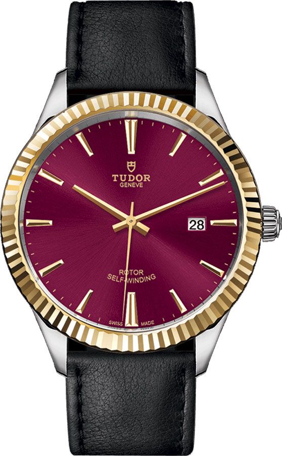 Tudor Classic Line Watches Mens Lacquered Burgundy Red Self winding Automatic M12713-0023 Watch