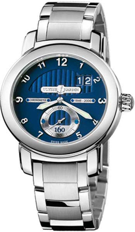 Ulysse Nardin Marine Watches Mens Blue Self winding Automatic 1600-100-8M Watch