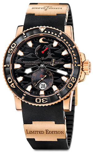 Ulysse Nardin Marine Watches Mens Black Self winding Automatic 266-37LE-3A Watch