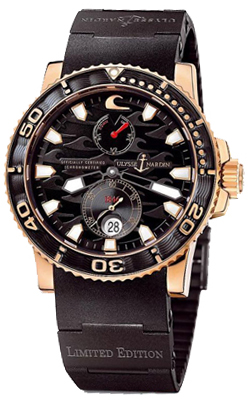 Ulysse Nardin Marine Watches Mens Black Self winding Automatic 266-37LE-3B Watch