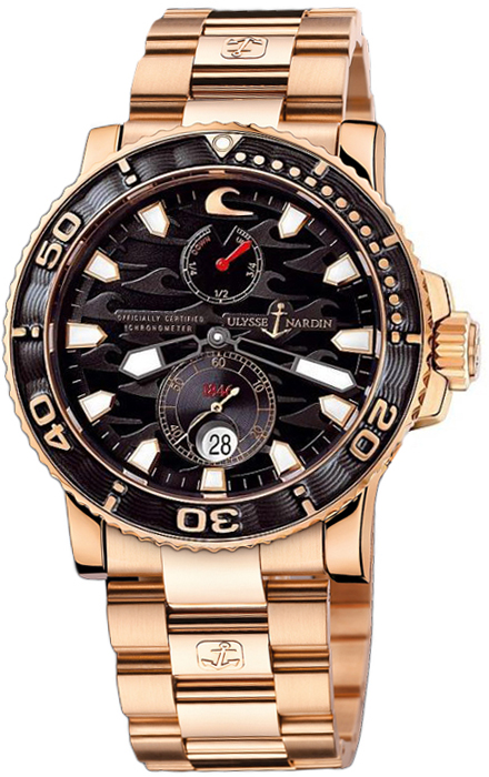Ulysse Nardin Marine Watches Mens Black Self winding Automatic 266-37LE-8M Watch