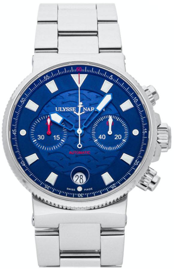 Ulysse Nardin Marine Watches Mens Blue Self winding Automatic 353-68LE-7 Watch