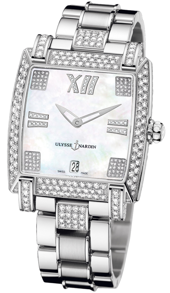 Ulysse Nardin Classical Watches Ladies Mother of Pearl White Self winding Automatic 130-91AC-8C-301 Watch