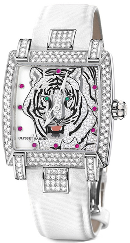Ulysse Nardin Classical Watches Ladies White Self winding Automatic 130-91AC-TIGER Watch