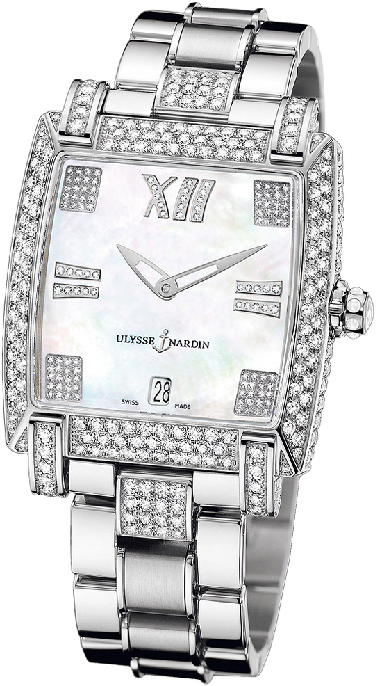 Ulysse Nardin Classical Watches Ladies Pearl White Self winding Automatic 130-91FC-8C-301 Watch