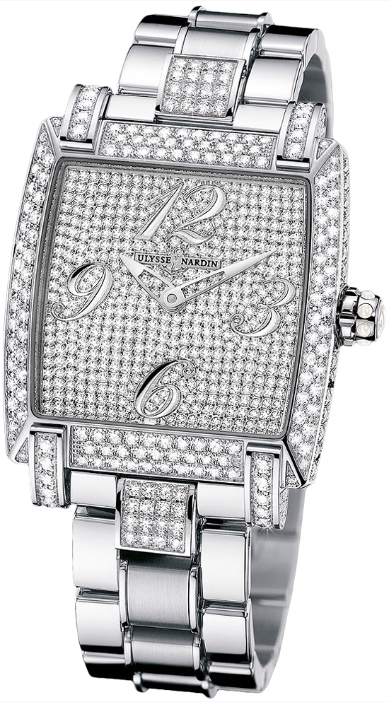 Ulysse Nardin Classical Watches Ladies Diamonds Self winding Automatic 130-91FC-8C-FULL Watch
