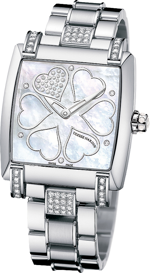 Ulysse Nardin Classical Watches Ladies Pearl White Self winding Automatic 133-91C-7C-HEART Watch
