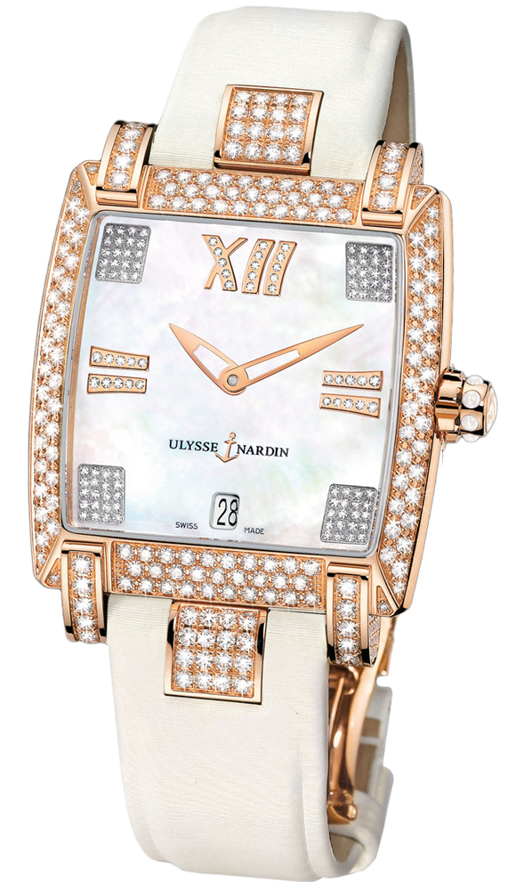 Ulysse Nardin Classical Watches Ladies Pearl White Self winding Automatic 136-91AC-301 Watch