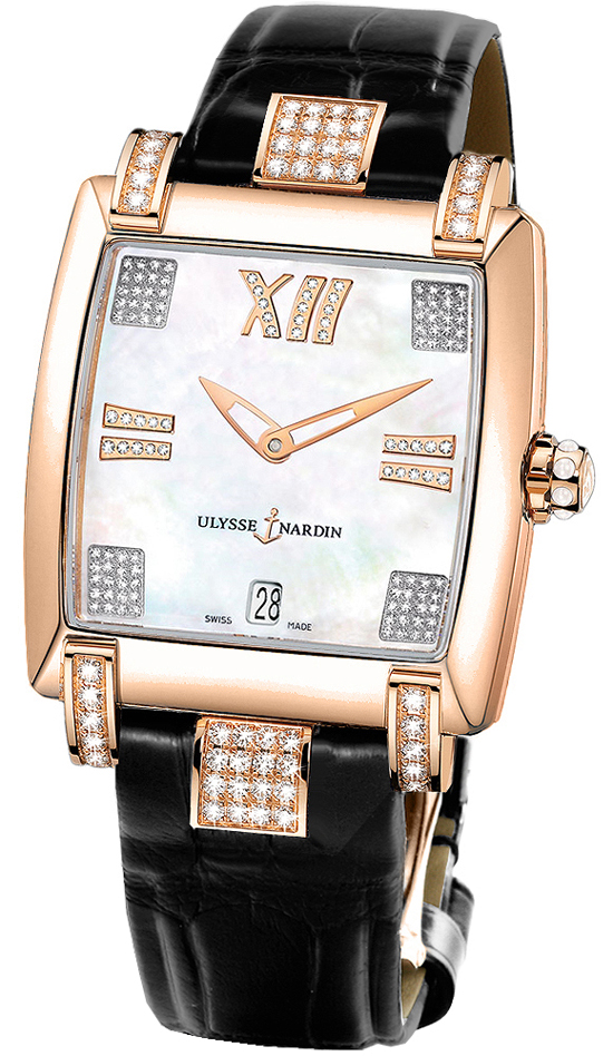 Ulysse Nardin Classical Watches Ladies Pearl White Self winding Automatic 136-91C-301 Watch