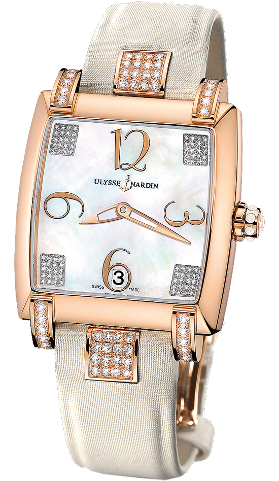 Ulysse Nardin Classical Watches Ladies Pearl White Self winding Automatic 136-91C-601 Watch