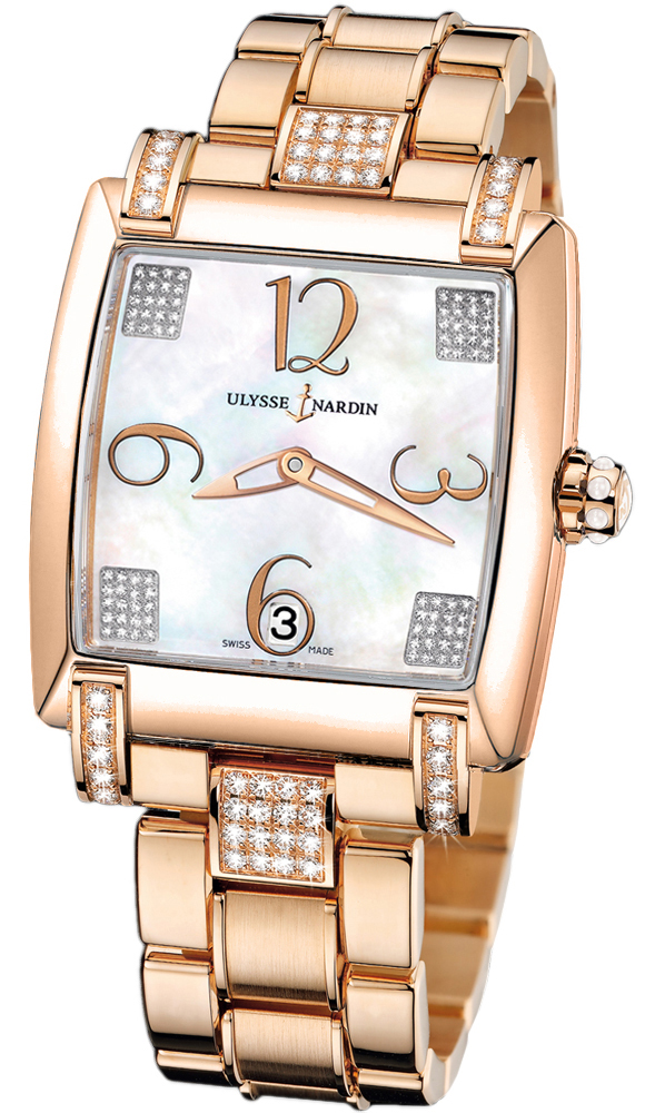 Ulysse Nardin Classical Watches Ladies Pearl White Self winding Automatic 136-91C-8C-601 Watch