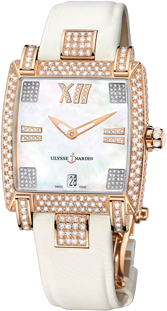 Ulysse Nardin Classical Watches Ladies Pearl White Self winding Automatic 136-91FC-301 Watch