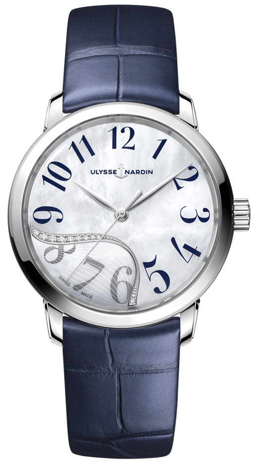 Ulysse Nardin Classic Watches Ladies Mother of Pearl White Self winding Automatic 8153-201-60-03 Watch