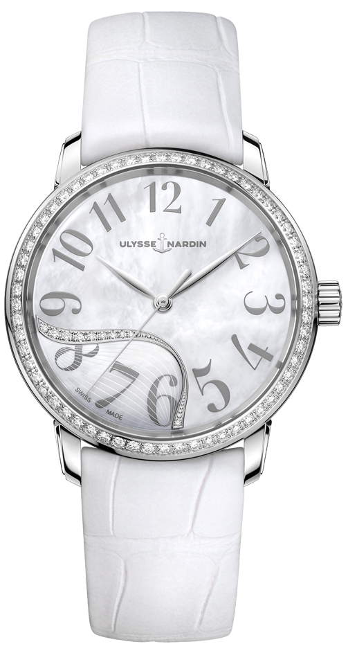 Ulysse Nardin Classic Watches Ladies Mother of Pearl White Self winding Automatic 8153-201b-60-01 Watch