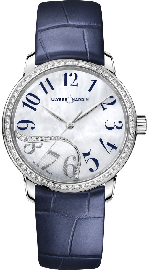 Ulysse Nardin Classic Watches Ladies Mother of Pearl White Self winding Automatic 8153-201b-60-03 Watch