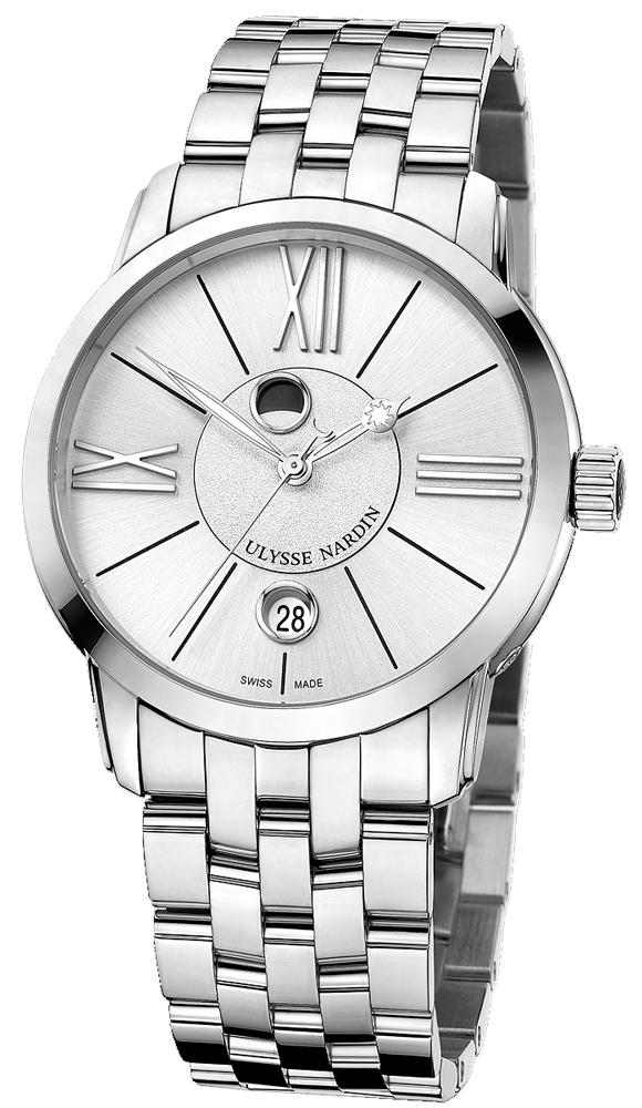 Ulysse Nardin Classical Watches Mens Silver Self winding Automatic 8293-122-7-41 Watch