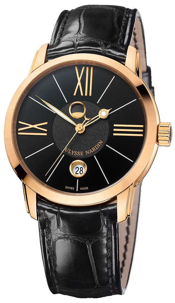 Ulysse Nardin Classical Watches Mens Black Self winding Automatic 8296-122-2-42 Watch