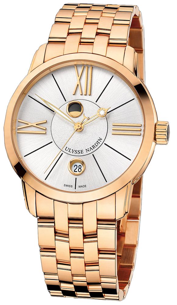 Ulysse Nardin Classical Watches Mens Silver Self winding Automatic 8296-122-8-41 Watch
