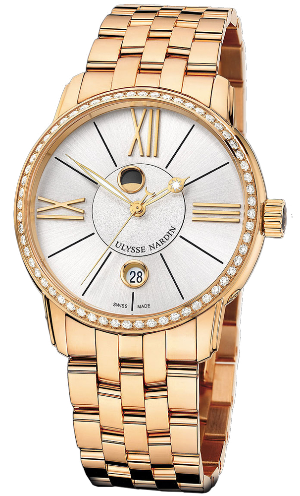 Ulysse Nardin Classical Watches Mens Silver Self winding Automatic 8296-122B-8-41 Watch
