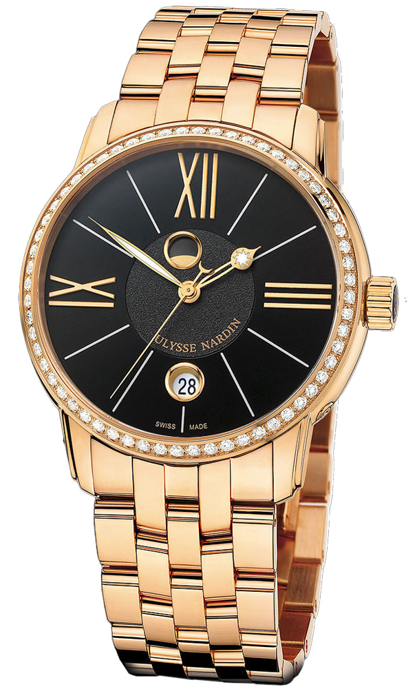 Ulysse Nardin Classical Watches Mens Black Self winding Automatic 8296-122B-8-42 Watch