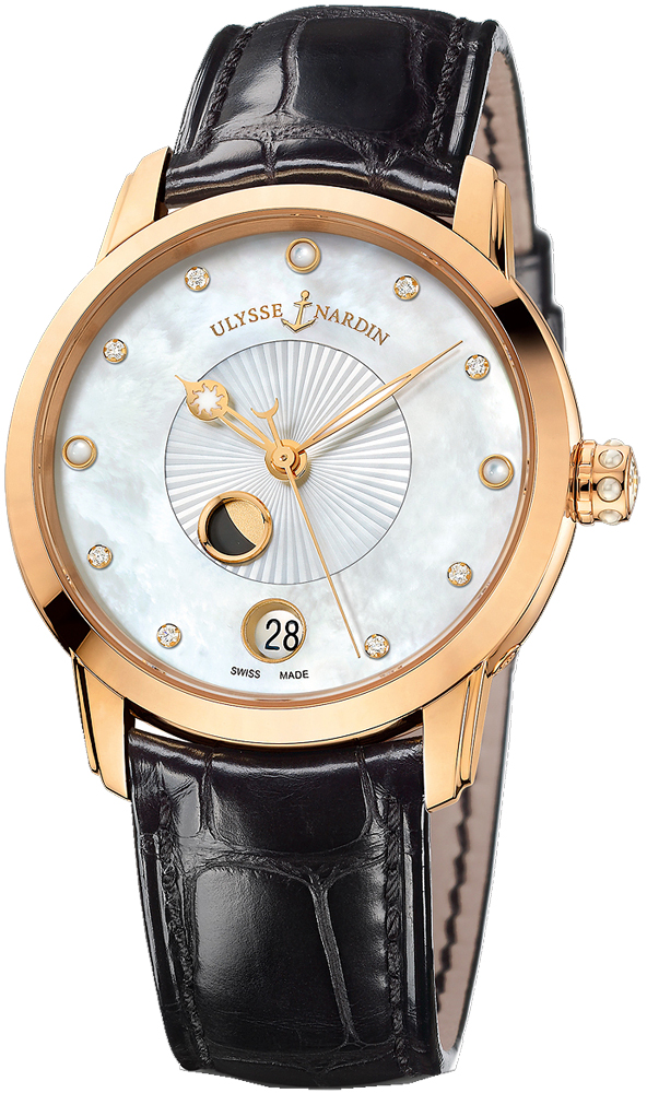 Ulysse Nardin Classical Watches Ladies Pearl White Self winding Automatic 8296-123-2-991 Watch