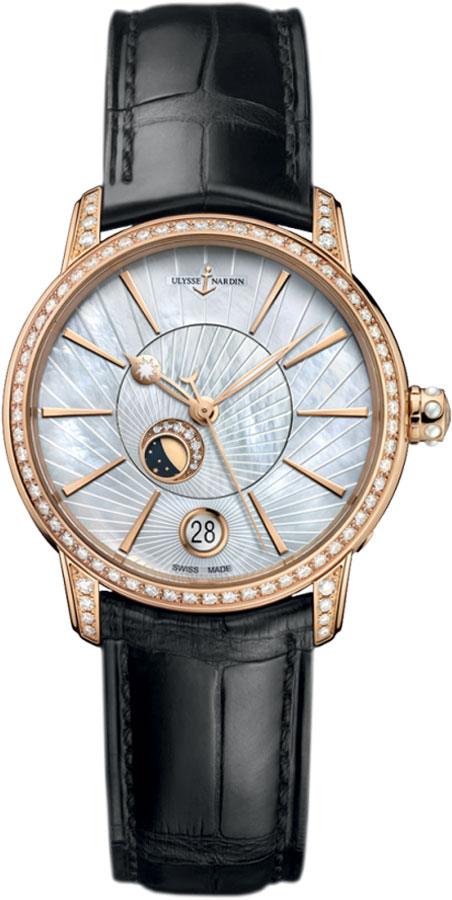 Ulysse Nardin Classical Watches Ladies Mother of Pearl White Self winding Automatic 8296-123BC-2-91 Watch