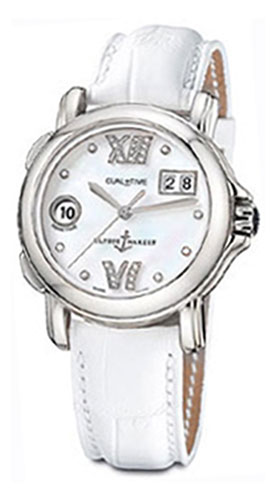 Ulysse Nardin Functional Watches Ladies Pearl White Self winding Automatic 223-22-391 Watch