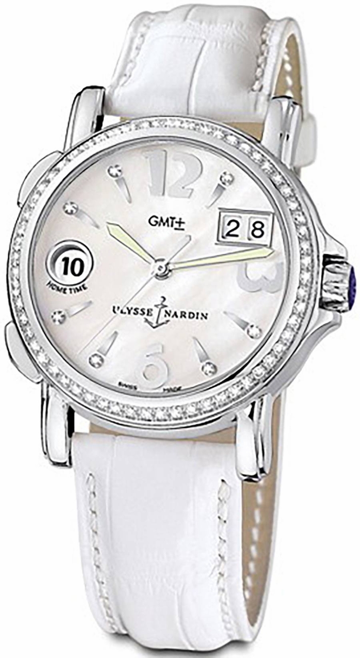 Ulysse Nardin Functional Watches Ladies Pearl White Self winding Automatic 223-28B-391 Watch