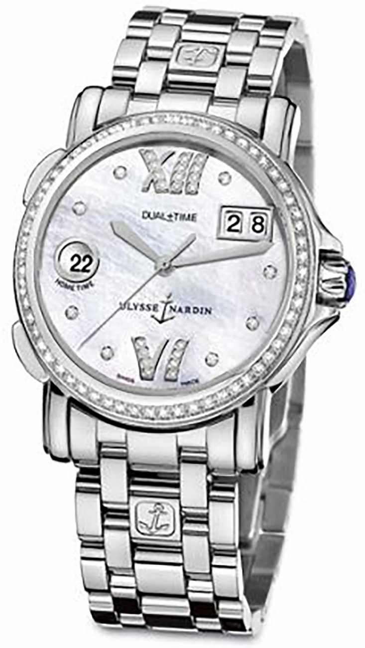 Ulysse Nardin Functional Watches Ladies Pearl White Self winding Automatic 223-28B-7-391 Watch