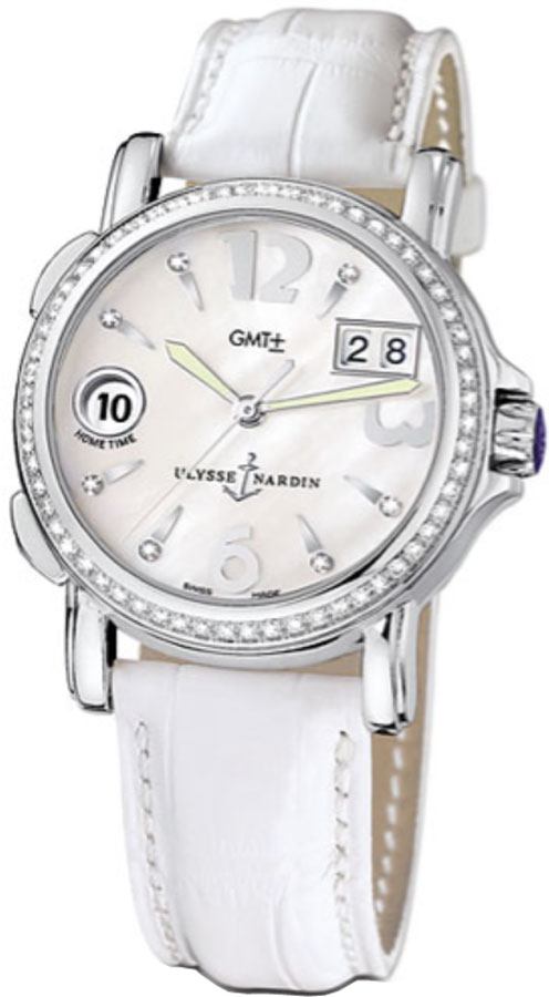 Ulysse Nardin Functional Watches Ladies Pearl White Self winding Automatic 223-28B-691 Watch