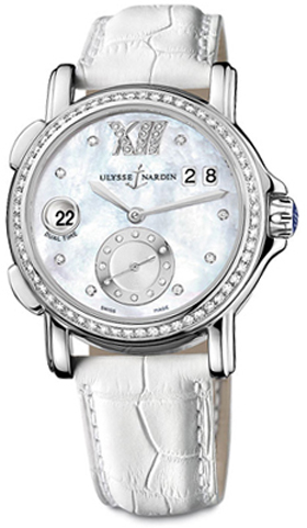 Ulysse Nardin Classic Watches Ladies Pearl White Self winding Automatic 243-22B-391 Watch