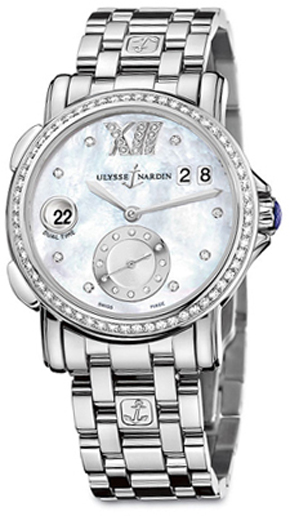 Ulysse Nardin Classic Watches Ladies Pearl White Self winding Automatic 243-22B-7-391 Watch