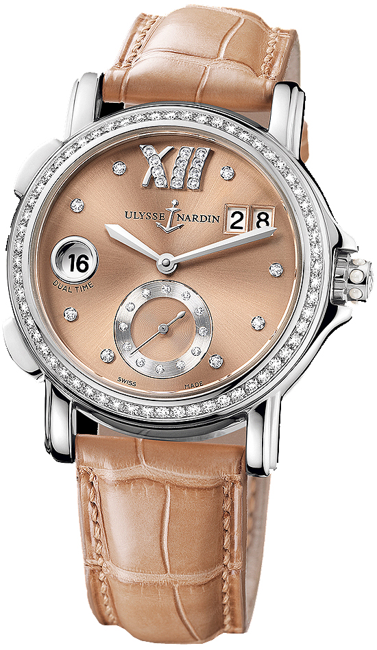 Ulysse Nardin Classic Watches Ladies Brown Self winding Automatic 243-22B-30-09 Watch