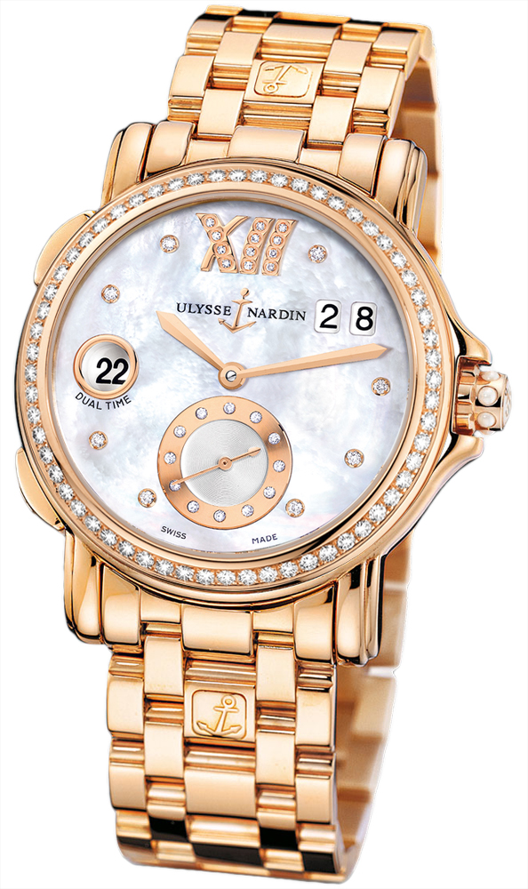 Ulysse Nardin Classic Watches Ladies Pearl White Self winding Automatic 246-22B-8-391 Watch