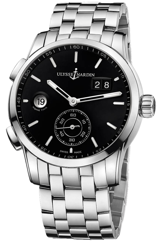 Ulysse Nardin Functional Watches Mens Black Self winding Automatic 3343-126-7-92 Watch