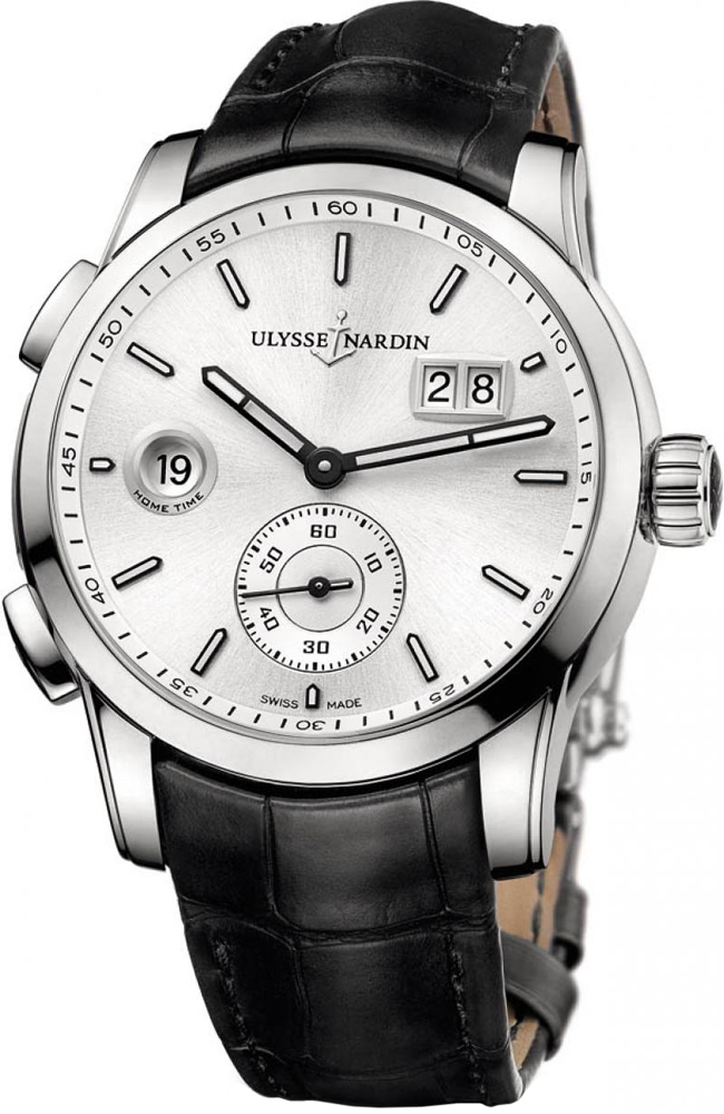 Ulysse Nardin Functional Watches Mens Silver Self winding Automatic 3343-126-91 Watch