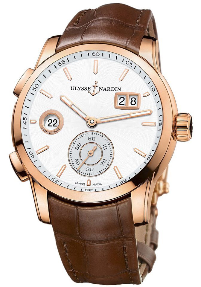 Ulysse Nardin Functional Watches Mens Silver Self winding Automatic 3346-126-91 Watch
