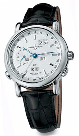 Ulysse Nardin Functional Watches Mens Silver Self winding Automatic 320-22 Watch