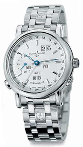 Ulysse Nardin Functional Watches Mens Silver Self winding Automatic 320-22-8 Watch