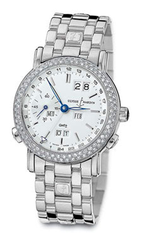 Ulysse Nardin Functional Watches Mens Silver Self winding Automatic 320-28-8 Watch