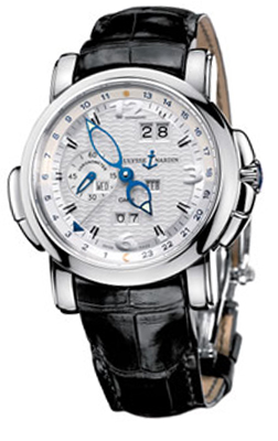 Ulysse Nardin Functional Watches Mens Silver Self winding Automatic 320-60-60 Watch