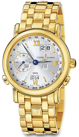 Ulysse Nardin Functional Watches Mens Silver Self winding Automatic 321-22-8-31 Watch