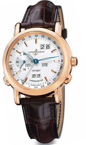Ulysse Nardin Functional Watches Mens Silver Self winding Automatic 322-88-91 Watch