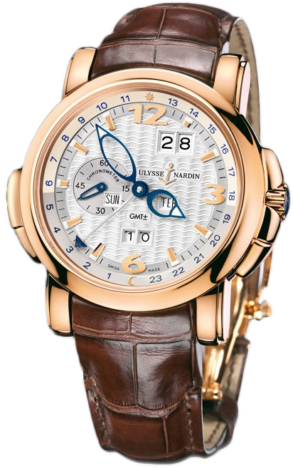 Ulysse Nardin Functional Watches Mens Silver Self winding Automatic 326-60-60 Watch