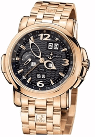 Ulysse Nardin Functional Watches Mens Black Self winding Automatic 326-60-8-62 Watch