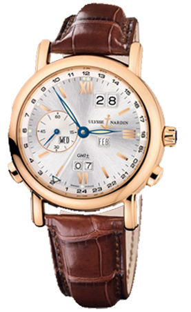 Ulysse Nardin Functional Watches Mens Silver Self winding Automatic 326-82-31 Watch