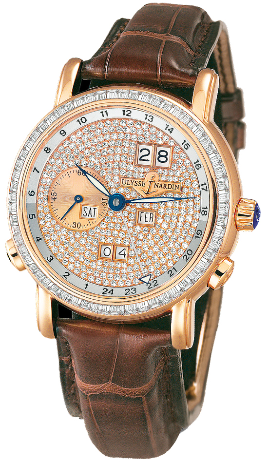 Ulysse Nardin Functional Watches Mens Diamonds Self winding Automatic 326-89BAG-091 Watch