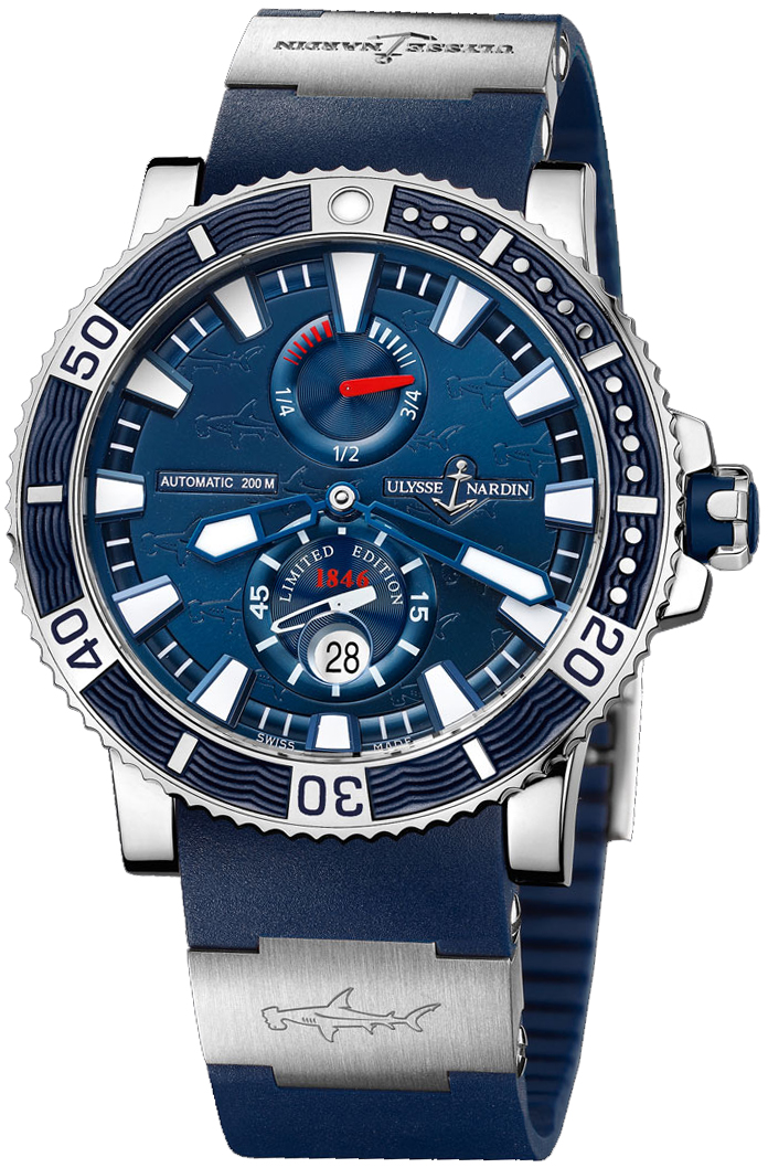 Ulysse Nardin Marine Watches Mens Blue Self winding Automatic 263-91LE-3 Watch