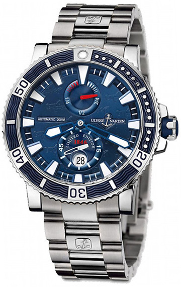 Ulysse Nardin Marine Watches Mens Blue Self winding Automatic 263-91LE-7M Watch